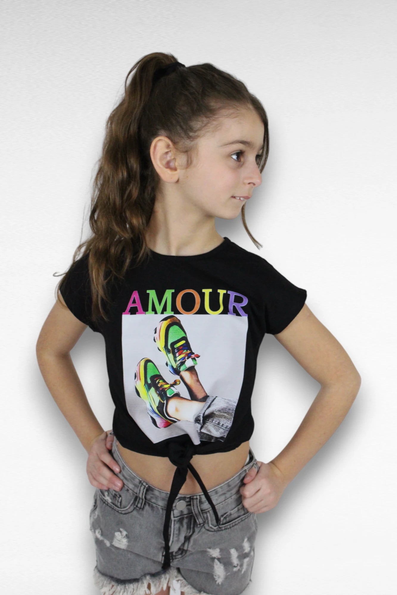 Meisjes shirt met  print - L&L kidsmode